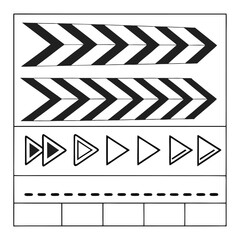 Educational worksheet for counting and shapes