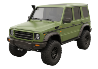 Isolated all-terrain vehicle against a neutral background, ready for off-road adventures and exploration