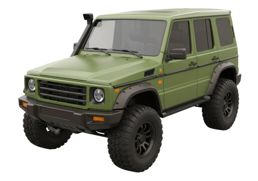 Isolated all-terrain vehicle against a neutral background, ready for off-road adventures and exploration