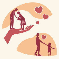 Family connection illustration