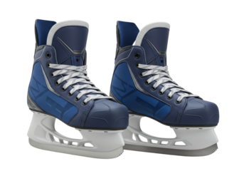 Isolated Ice Hockey Skates, Athletic Footwear for Ice Skating, Winter Sport Shoe, Skate Shoe