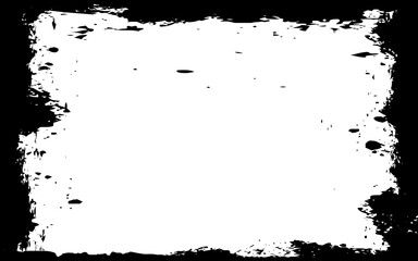 Distressed and grunge black frame