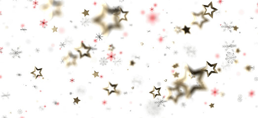 A beautiful festive background with stars and snowflakes, perfect for seasonal designs.  Ideal for Christmas and holiday themes. Use for greetin
