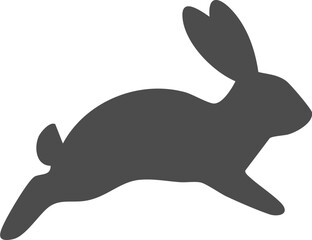 Rabbit Silhouette , Bunny Shape