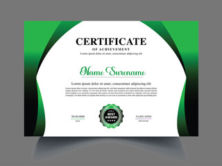Editable certificate template design idea