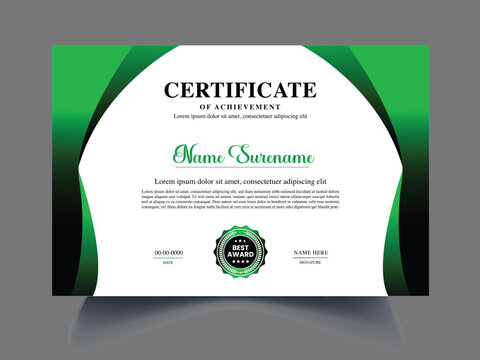 Editable certificate template design idea
