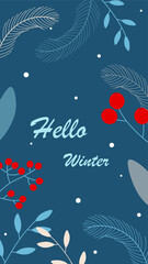 Winter background. Happy new year and Christmas design for poster, wallpaper, greeting card and invitation card. Vector