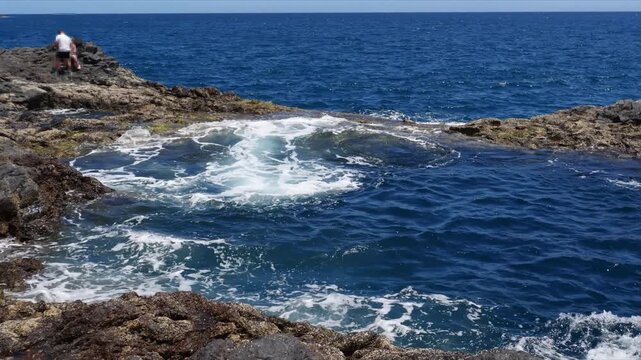 El Bufadero de la Garita on a sunny day in Gran Canaria, Spain