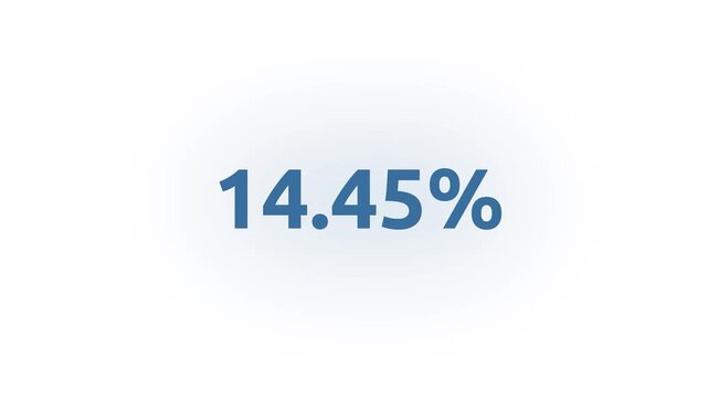 1 to 100% Percentage Loading Video in White Screen