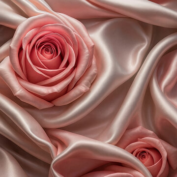 red silk background