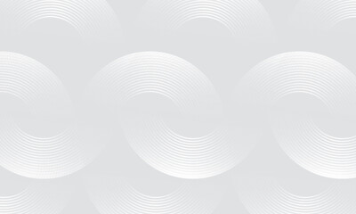 Abstract white glowing geometric lines on gray background. Modern shiny blue circle lines pattern. Futuristic technology concept.