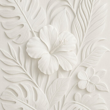 white flower background