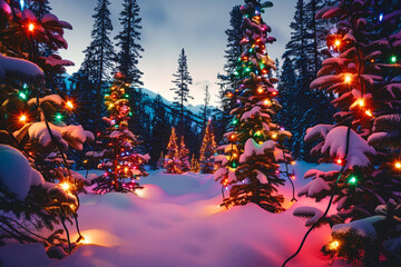 colorful christmas tree