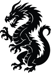 Dragon Vector EPS File | High Quality Editable Design, Digital Clipart, Scalable Graphic Illustration, Print Ready Artwork, Creative Template Download