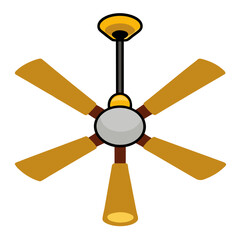 new style colorful electric celling fan, hanging fan, table fan, rechargeable fan silhouette vector icon on white background