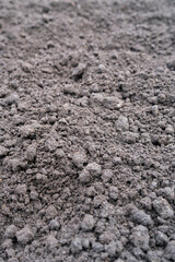 Fresh soil texture preparing field for planting