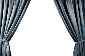 Curtain. V-shape. Stage curtain. Velvet. Luxurious. Background is transparent. For compositing. Premium feel.