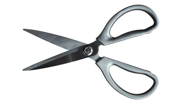 Looping Pair Of Scissors Being Used, With Alpha Channel