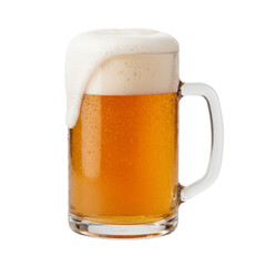 Cold Beer Mug isolated on transparent background