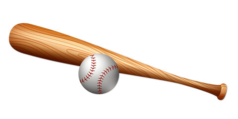 Baseball bat and ball sports equipment recreation