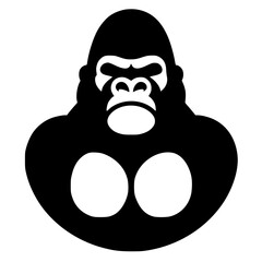 Simple chimpanzee logo