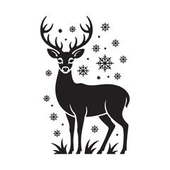 Deer silhouette vector