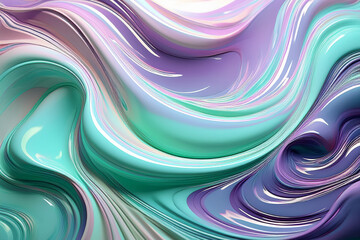 Luxury Fluid Art Background with Dynamic Liquid Swirls and Curves