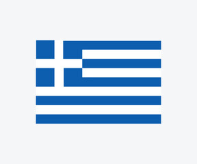 Official Greece flag. National flag of Greece vector design and illustration.

