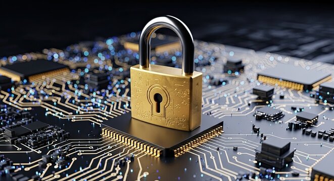 Secure Digital Circuitry Protecting Sensitive Data With Golden Padlock