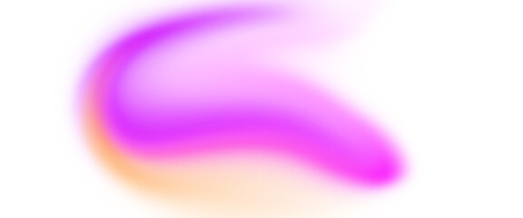 Bright abstract purple to orange fluid gradient shape with soft edge light and transparent background for web or flyer PNG