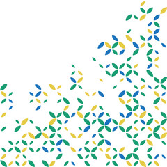 Abstract retro color background with vibrant geometric shapes and colors, evoking a vintage aesthetic and dynamic, playful visual style.