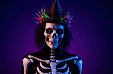 Glamorous Skeleton Halloween Costume