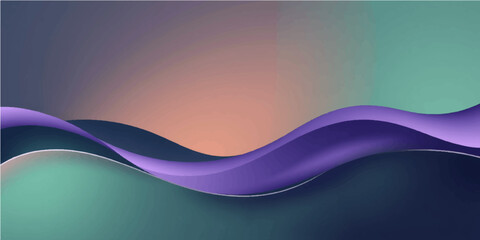 Abstract colorful wave vector illustration for business template design with blue light motion artistic curve