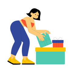 Gift Hunt PNG file on transparent background.