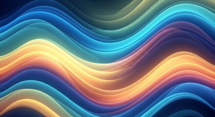 Vibrant, flowing waves of light create a mesmerizing, abstract background with a sense of energy and movement.