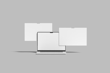 Fototapeta premium Laptop screen website Blank mockup