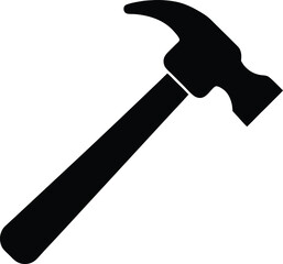 Hammer silhouette vector art illustration