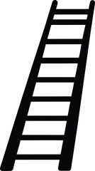 Ladder silhouette vector art illustration