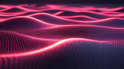 Dynamic light shapes background with bright luminous glowing lines forming fluid motion and depth through 3d rendering creating a futuristic abstract design ideal for modern digital visuals