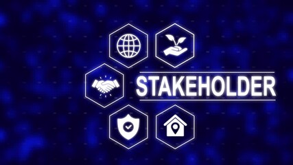 Stakeholder successful business concept. Stakeholders concept for business finance stakeholder investment management. Different stakeholders contact collaboration for company organization. stakeholder