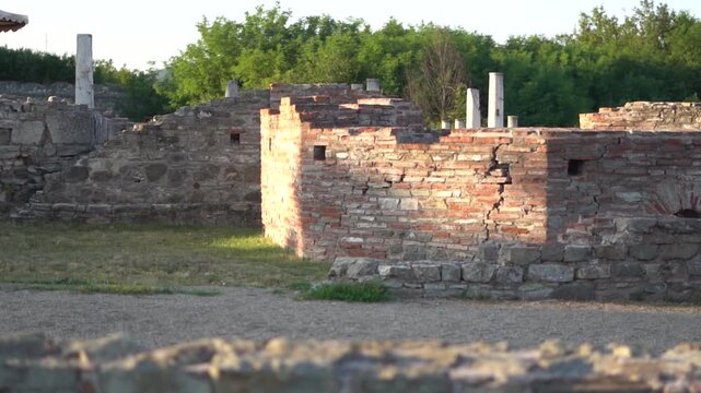 Archaeological finds from the Felix Romuliana archaeological site, a Roman imperial palace, in Eastern Serbia