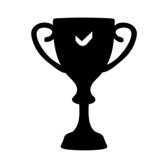 Download trophy vector icon for award winning achievement success and champion celebration design element