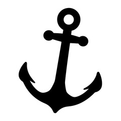 Download black anchor vector art silhouette for nautical design marine symbol and sea element clip art
