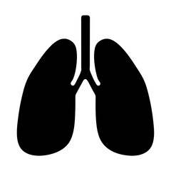 Illustration of human lungs for medical use and health awareness anatomical respiratory system