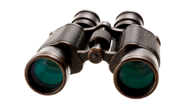binocular on white background
