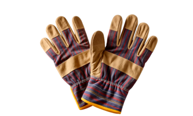 protective gloves isolated on white