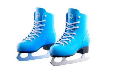 blue winter boot isolated