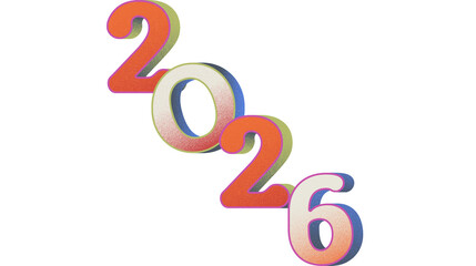 Fototapeta premium New Year 2026 