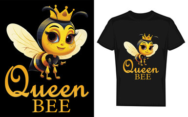 Elegant queen bee crown silhouette for women girls moms wives daughters and honeybee enthusiasts