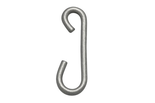 Metal s hook providing strong connection and hanging support